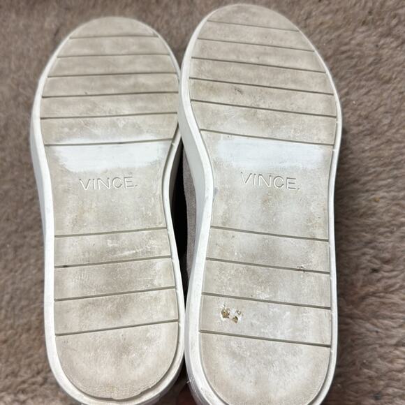 Vince Suede High Top Sneakers Gray Taupe Size 7.5 - Picture 8 of 8